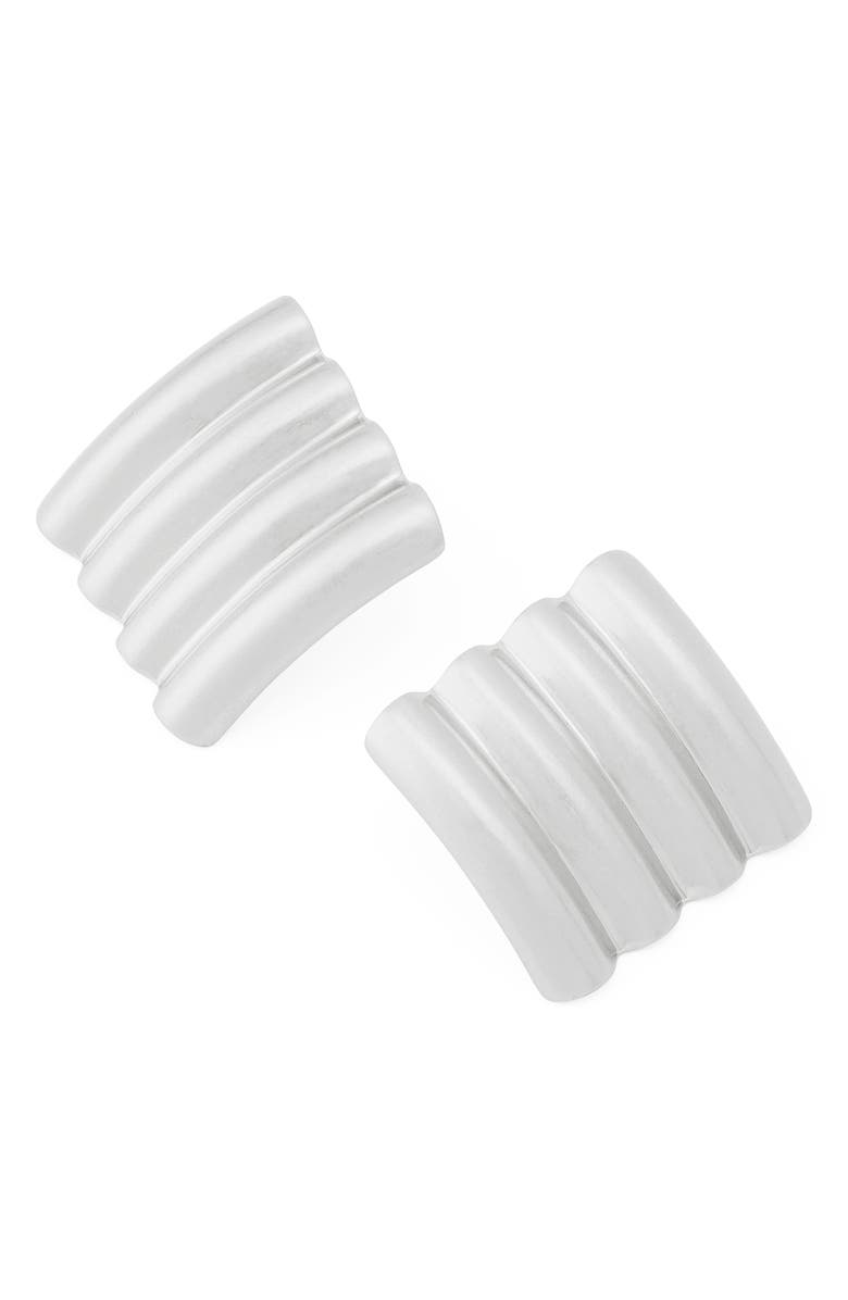 AllSaints Multi Tube Stud Earrings, Alternate, color, Warm Silver