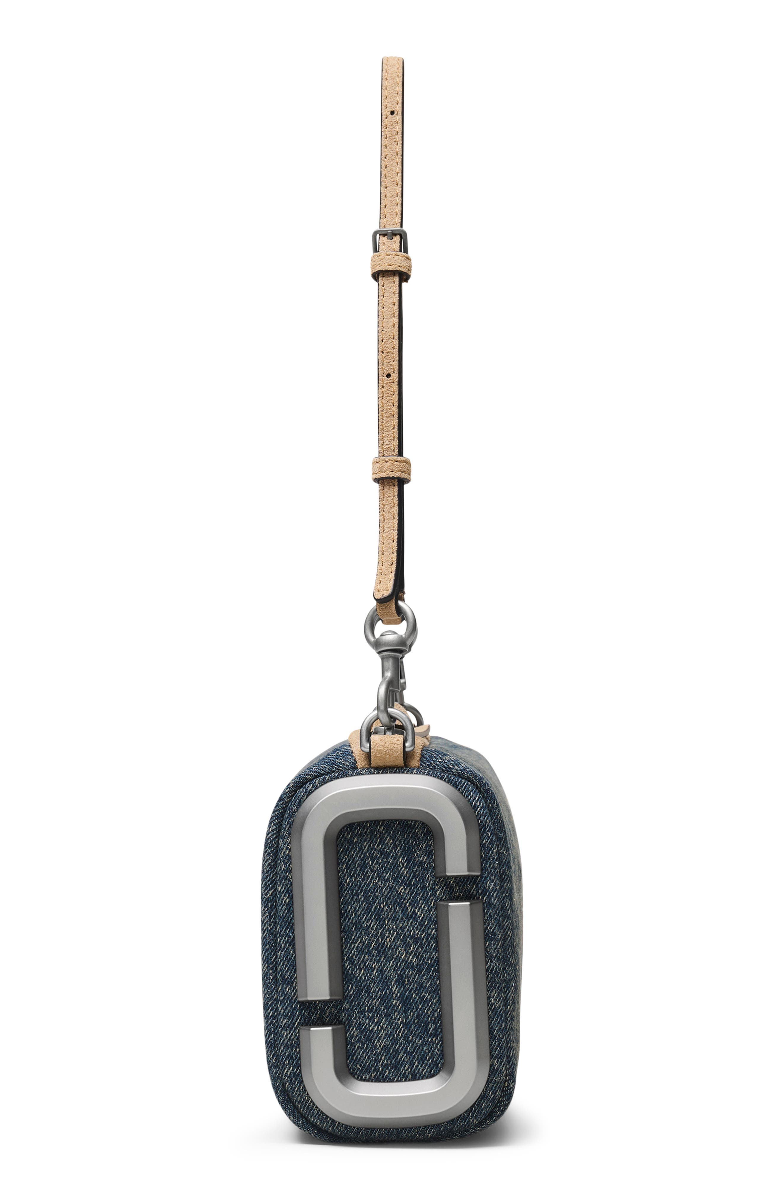 Marc Jacobs The Snapshot Denim Shoulder Bag, Alternate, color, Dark Wash Indigo