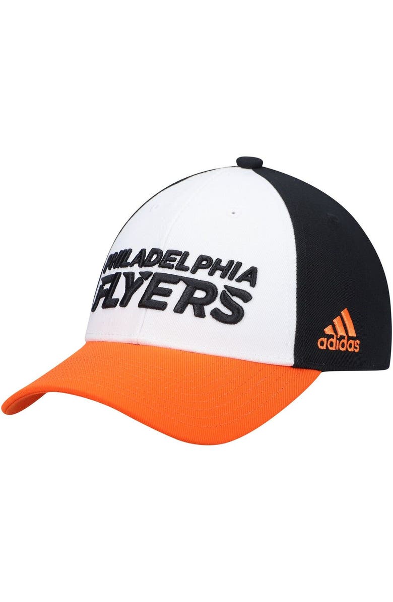 adidas Men's adidas White Philadelphia Flyers Locker Room Adjustable Hat, Main, color, White