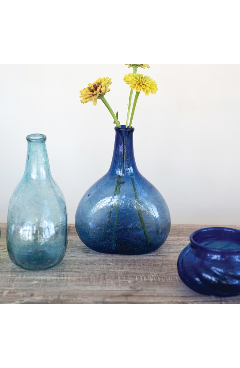 Storied Home 3-Piece Hand-Blown Vase, Alternate, color, 