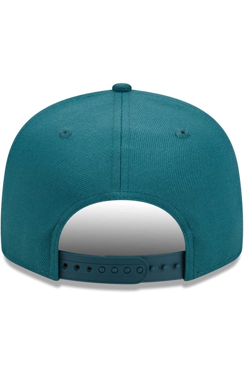 New Era Men's New Era Midnight Green Philadelphia Eagles Main Script 9FIFTY Snapback Hat, Alternate, color, Green