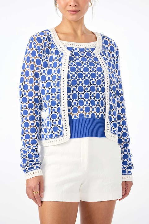 Sinai Geometric Knit Cardigan