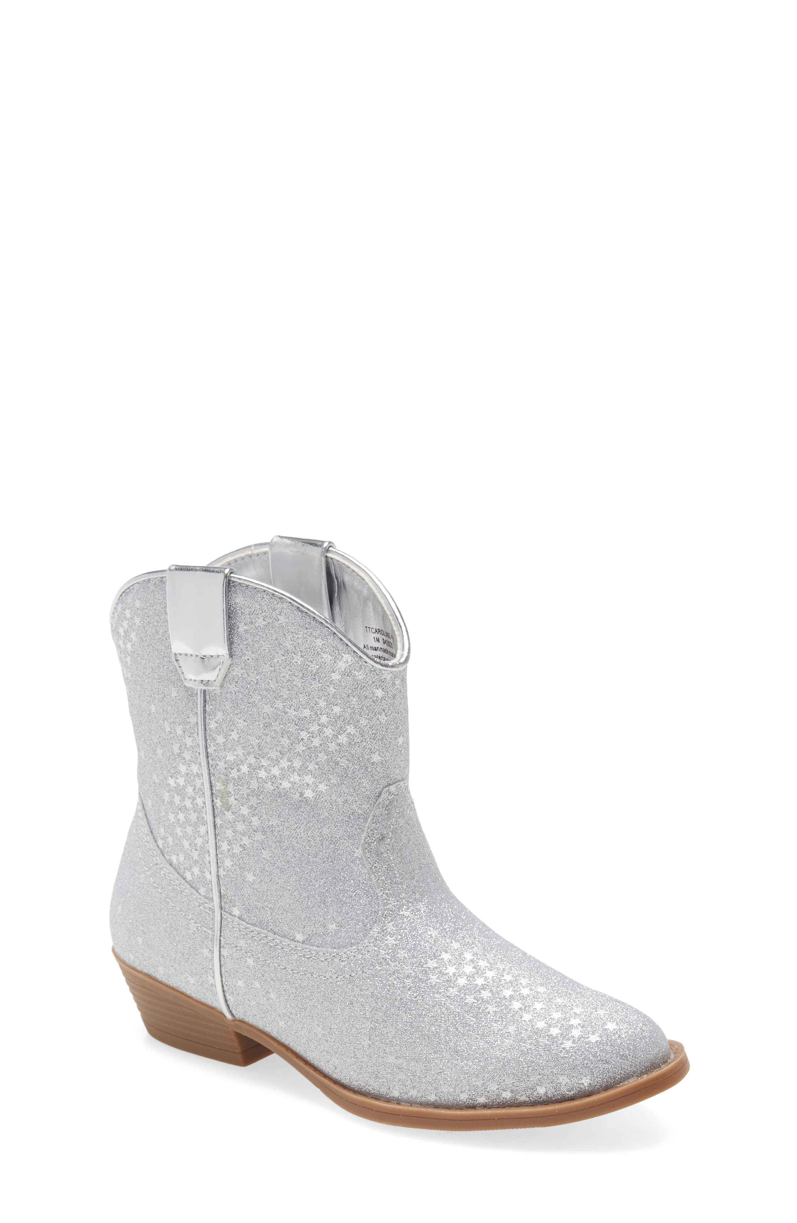 Tucker + Tate Glitter Western Bootie, Main, color, 