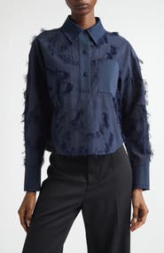 Jason Wu Collection Fil Coupé Crop Top