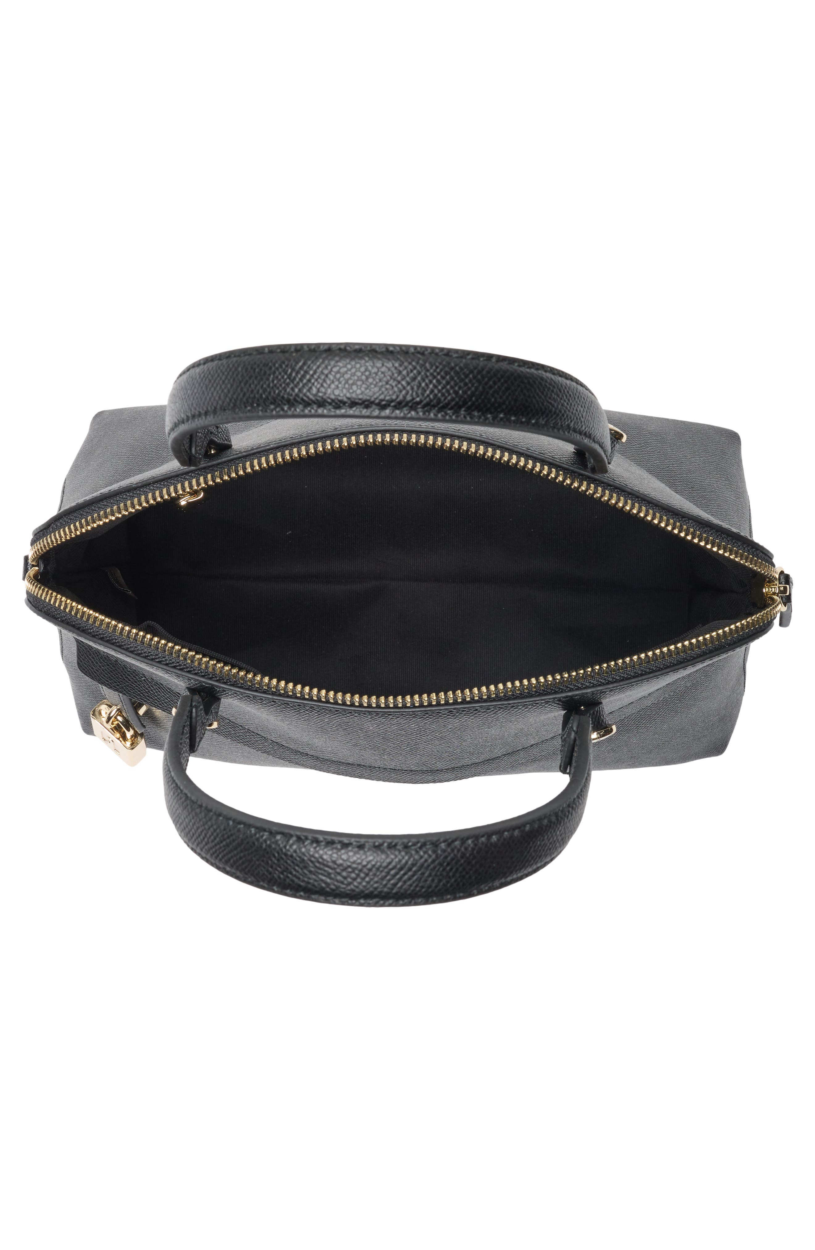 Furla Classic Dome Leather Handbag, Alternate, color, Nero