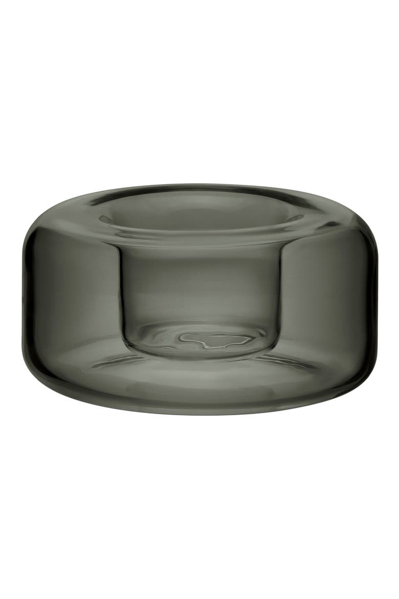 Happy Glass Votive Holder, Main, color, GRAY