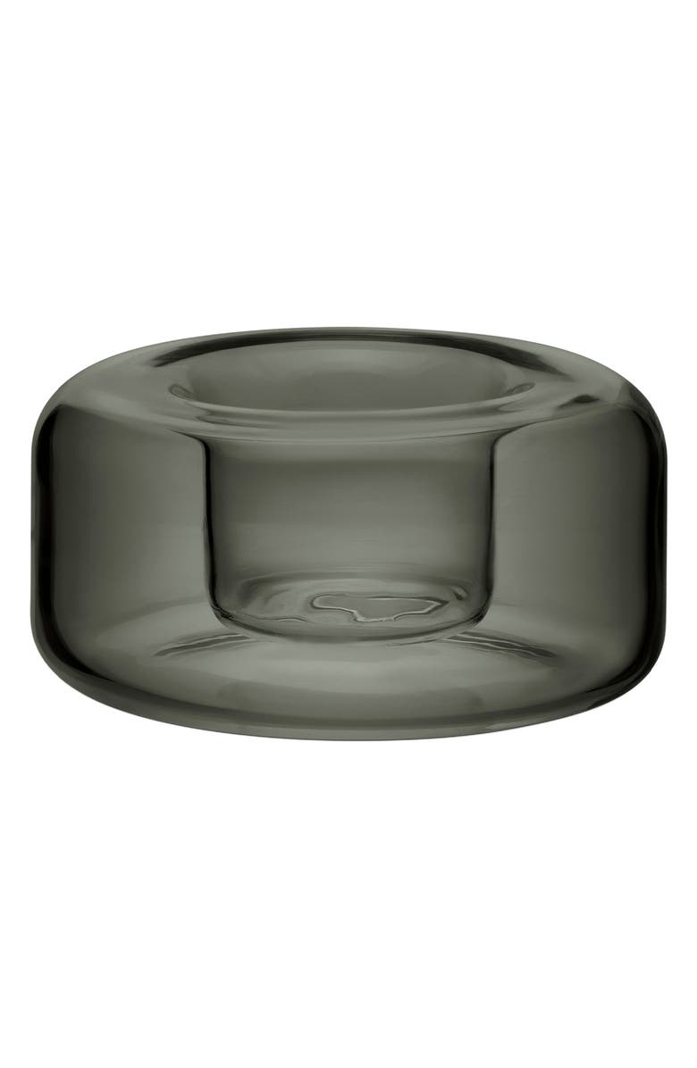 Kosta Boda Happy Glass Votive Holder, Main, color, Gray