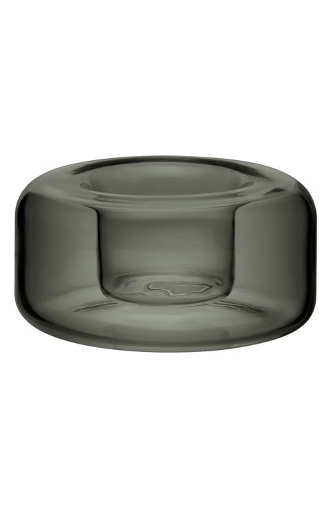 Happy Glass Votive Holder