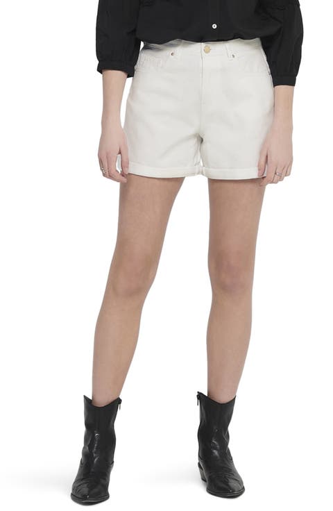 High Waist Cuffed Shorts