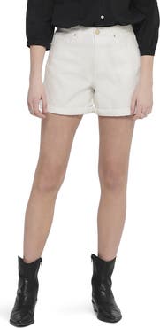 Only High Waist Cuffed Shorts