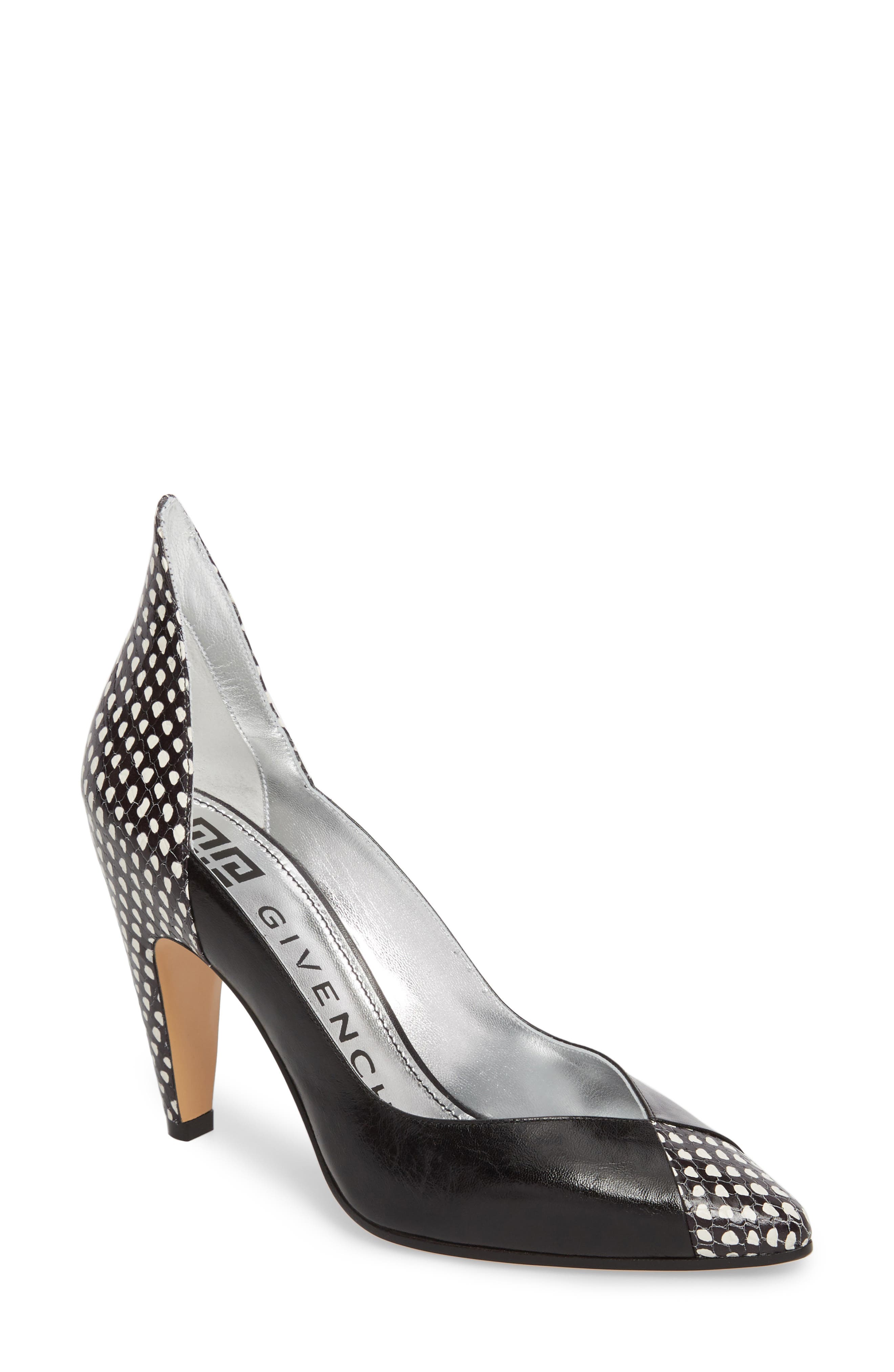 Givenchy Kangaroo Leather Pointy Toe Pump, Main, color, 