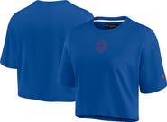 Fanatics Signature Women's Fanatics Signature Royal Chicago Cubs Elements Super Soft Boxy Cropped T-Shirt