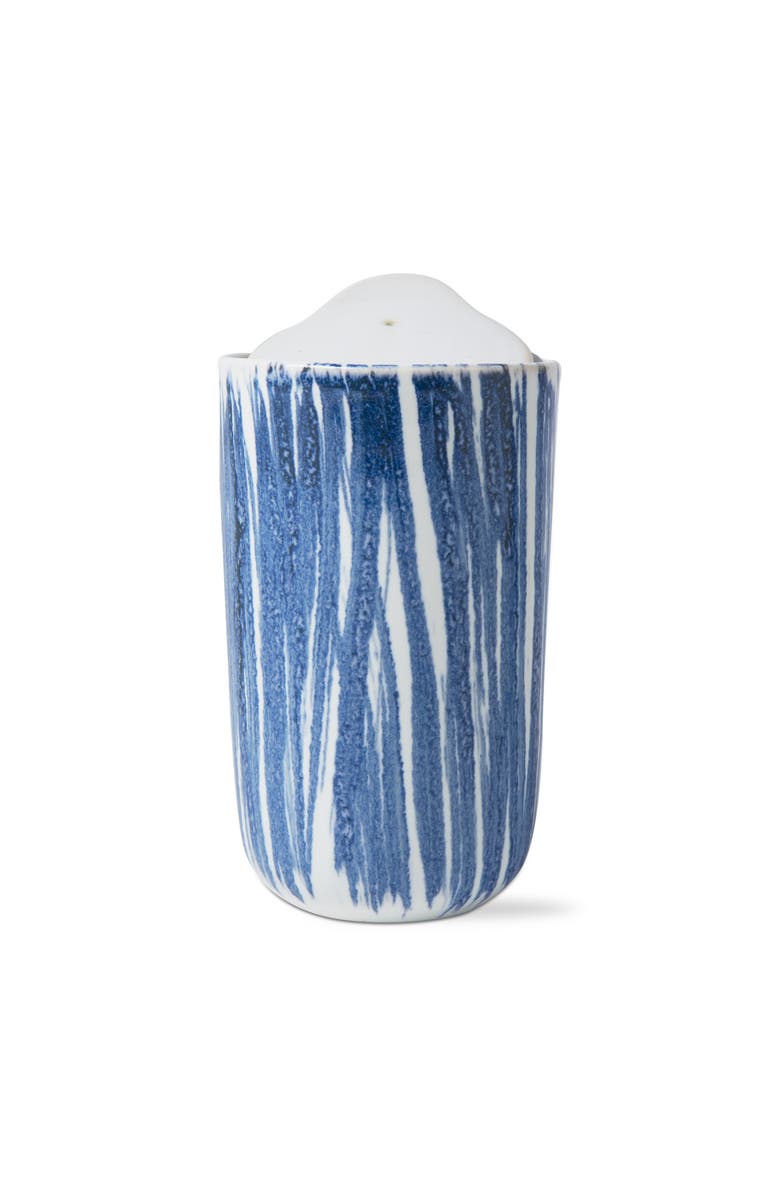 tag Beach House Stripe Travel Mug - Ceramic Drinkware Blue Multi, Main, color, Blue