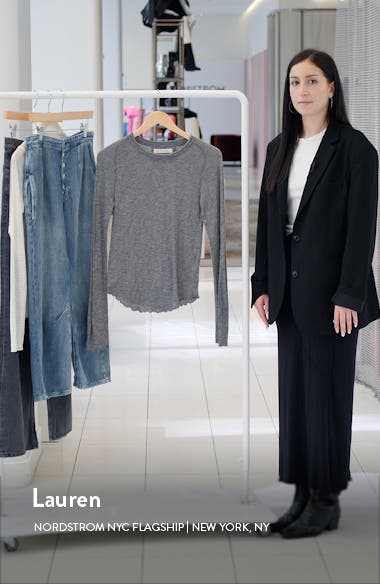 フリーピープル Free People Women's  Be My Baby Long Sleeve レディース シャツ トップス Black Free People x We The Free Be My Baby Long Sleeve In Heather