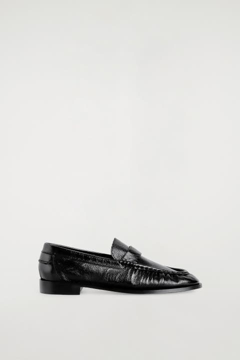 Leather Moccasin Loafers