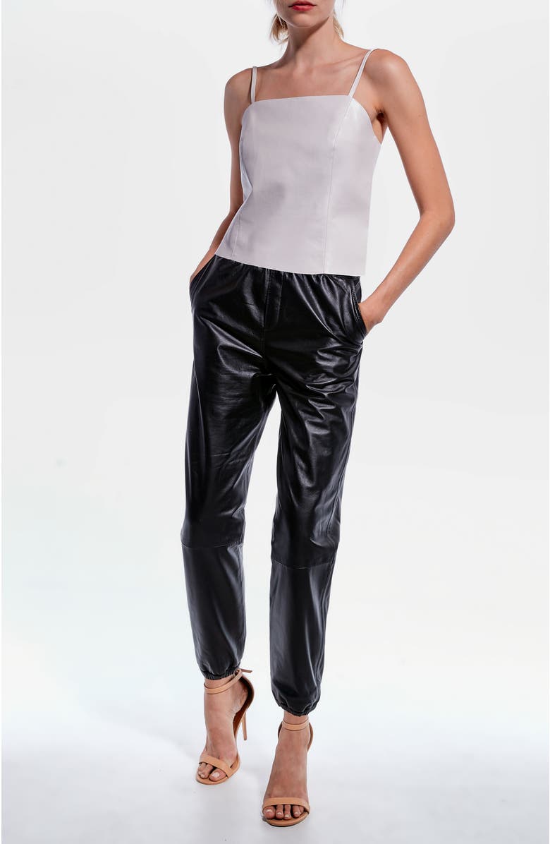 AS by DF The Upcycled Leather Joggers, Main, color, 