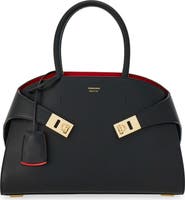 FERRAGAMO Hug Small Leather Top Handle Bag