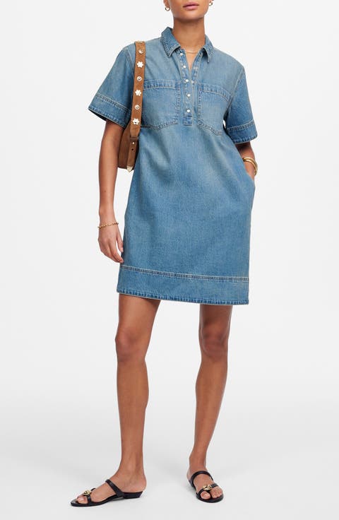 Denim Popover Dress