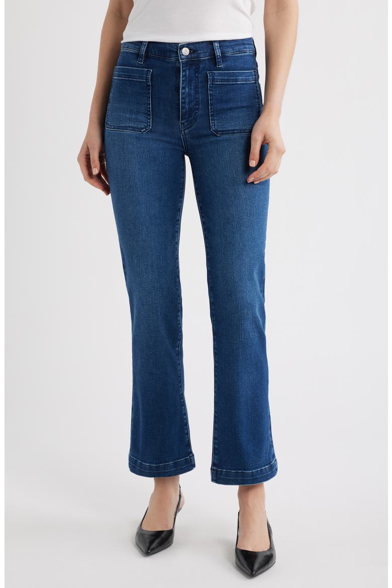 Patch Pocket High Waist Straight Leg Jeans, Main, color, GOOD LIFE