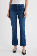 FRAME Patch Pocket High Waist Straight Leg Jeans