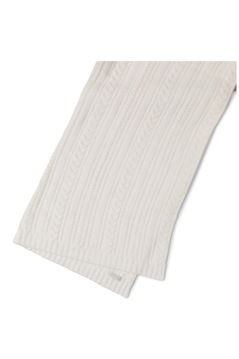 CozyChic® Cable Throw Blanket, Alternate, color, PEARL