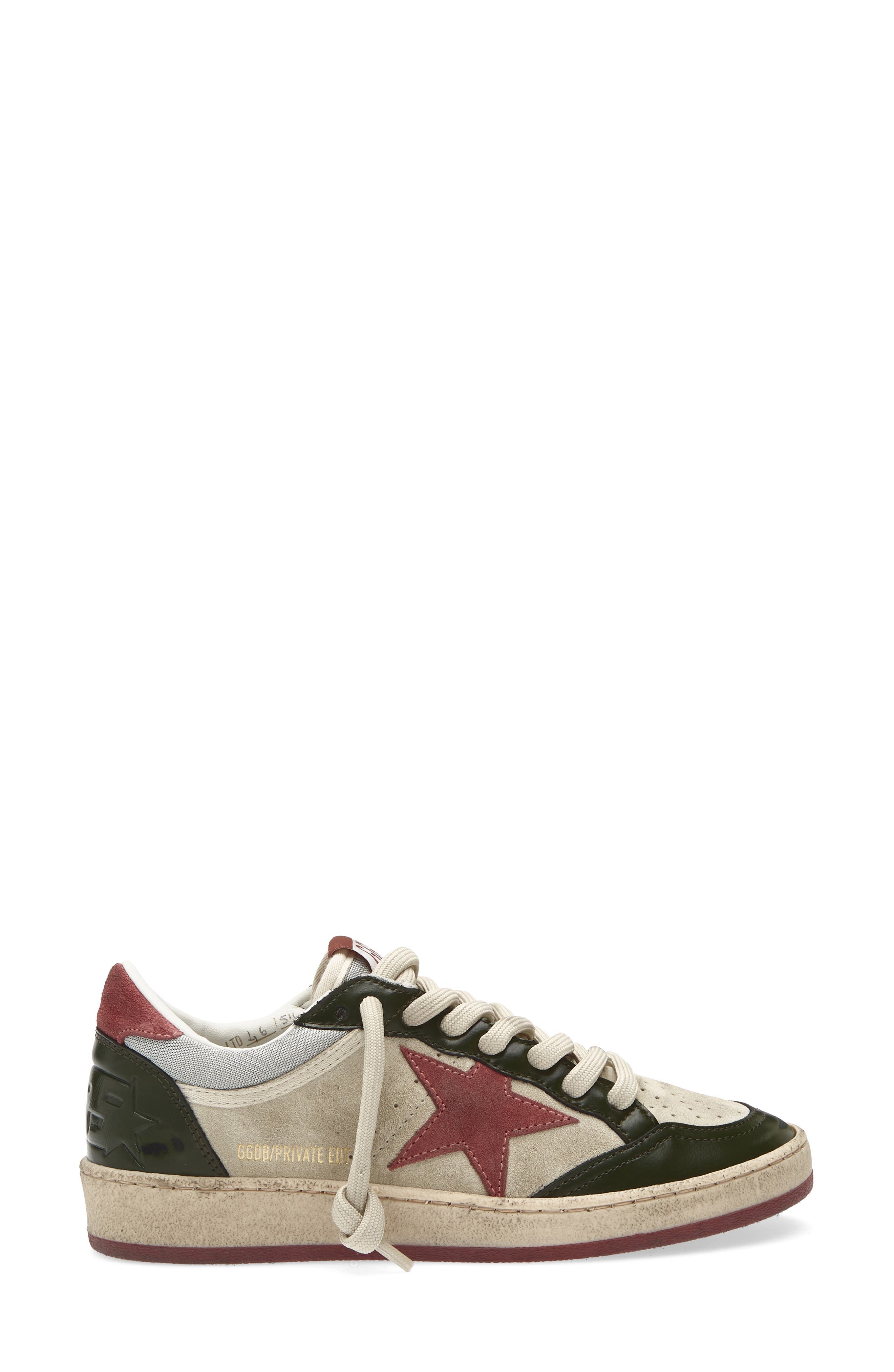 Golden Goose Ball Star Sneaker, Alternate, color, Beige/ Green/ Mint/ Pink