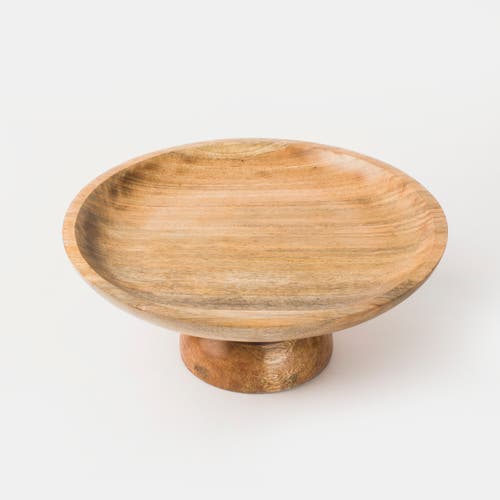 Mela Artisans Sienna Mangowood Pedestal Stand