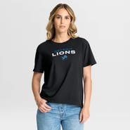 FANATICS Women's Fanatics Black Detroit Lions Fade Legacy T-Shirt