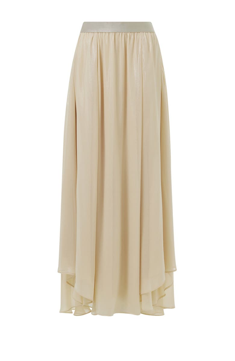 Leem Elasticated Waist Asymmetric Skirt, Main, color, Neutrals