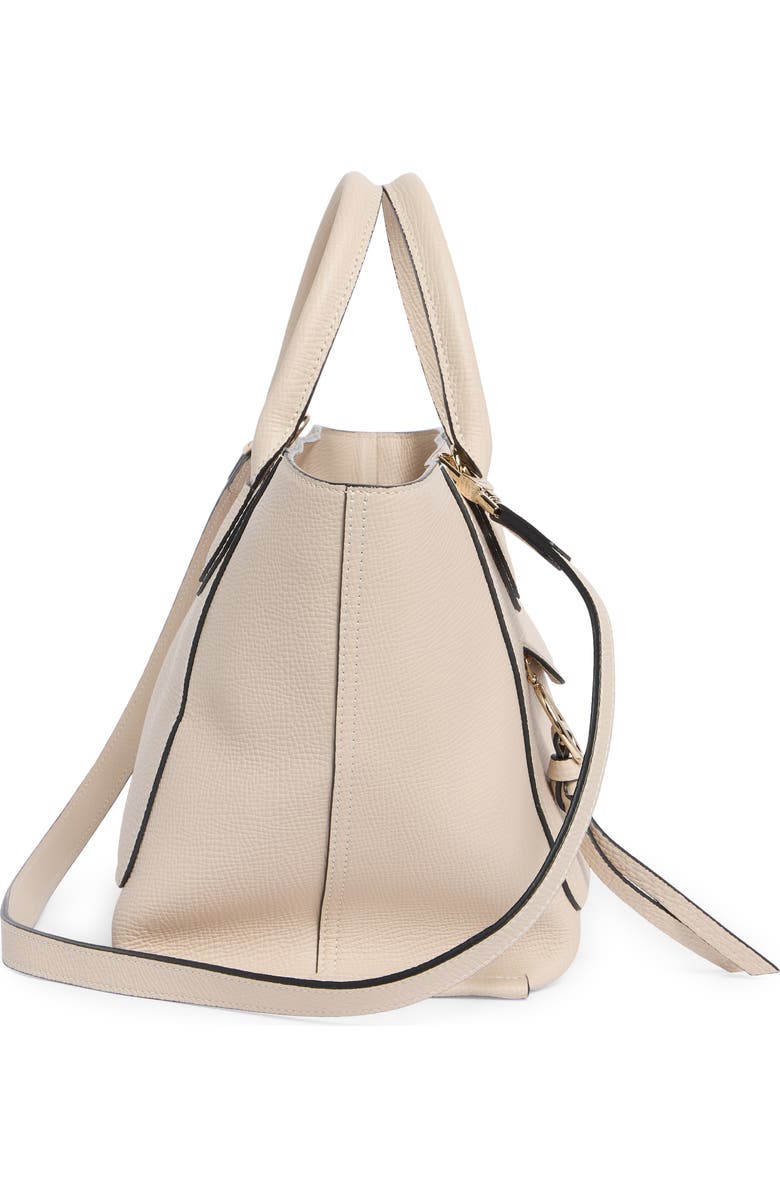 Longchamp Mailbox Medium Leather Top Handle Bag, Alternate, color, Chalk
