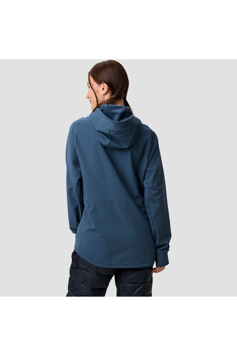 Destination Softshell Fleece Hoodie - Men's, Alternate, color, Midnight Blue