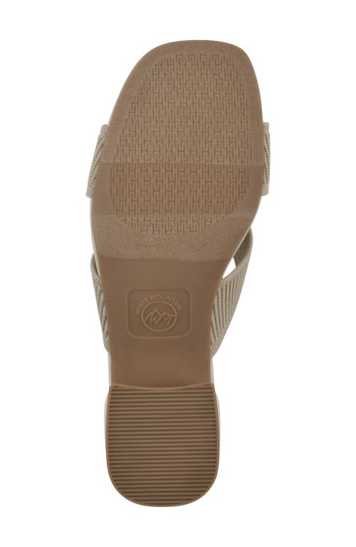 Cliffs By White Mountain Milled Sandal In Taupe Fabric