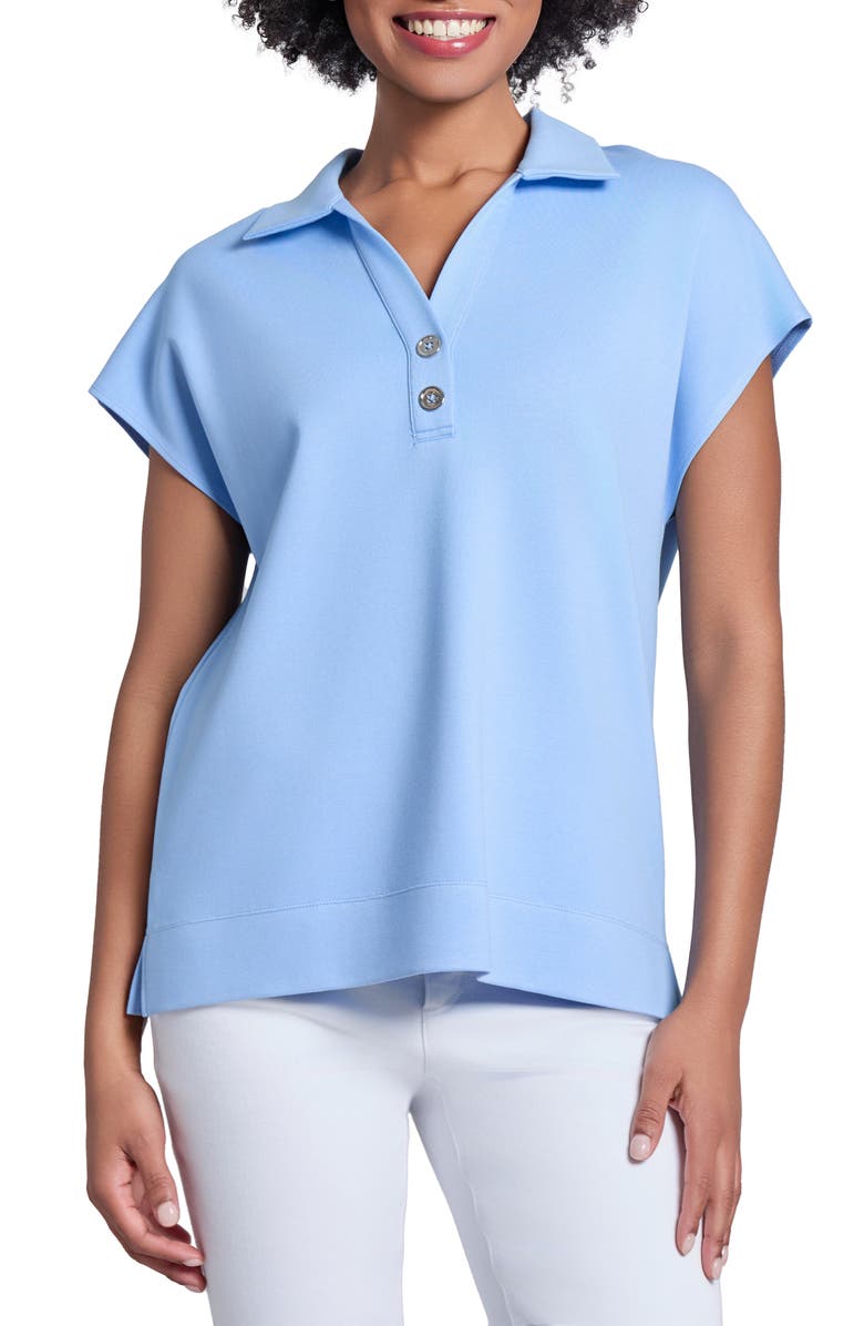 Jones New York Serenity Extended Shoulder Polo, Main, color, 