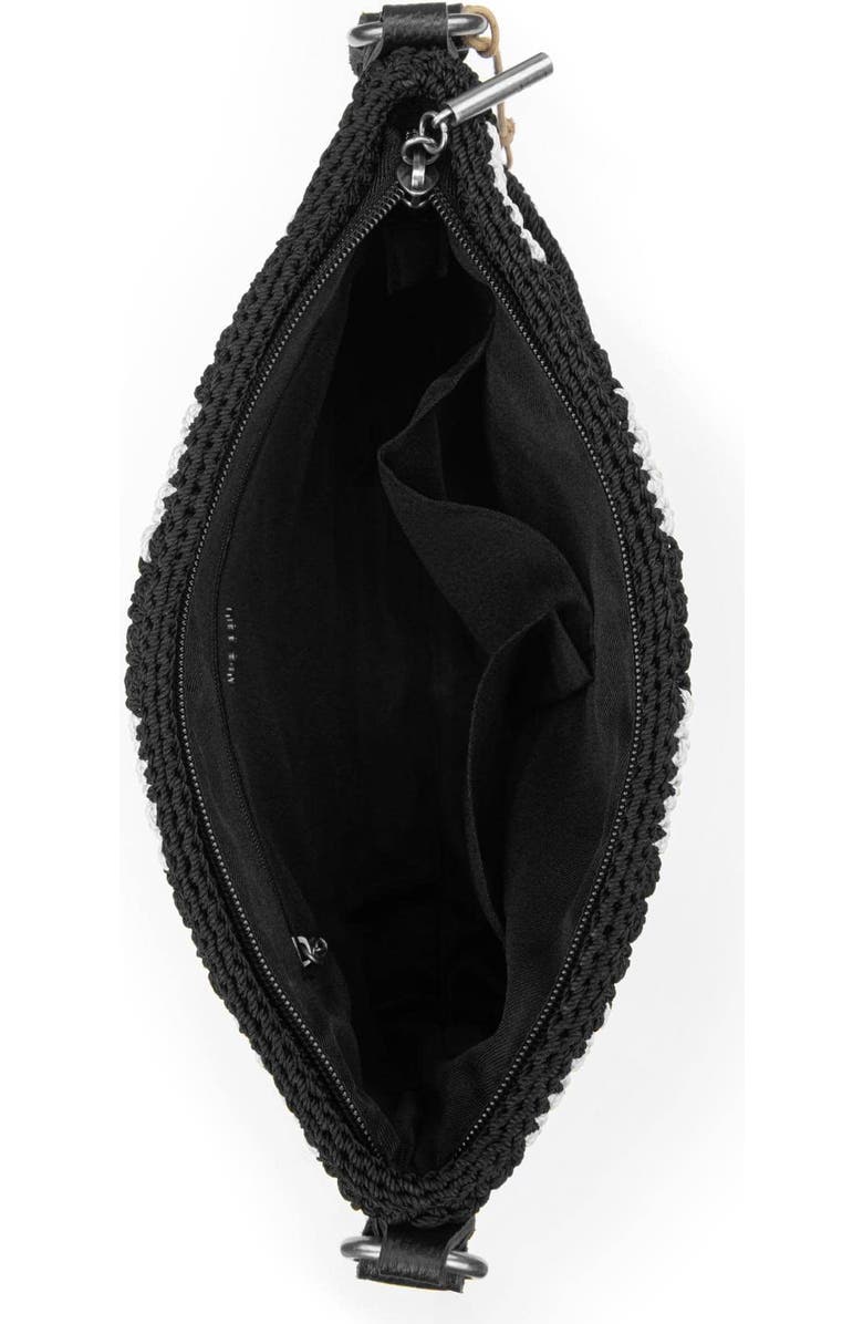 The Sak Melrose Crossbody Leather Bag, Alternate, color, Black Stripe