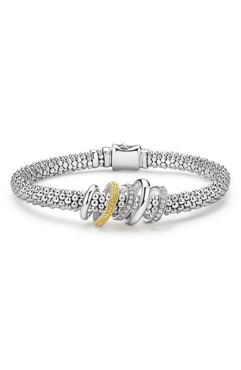 Caviar Lux Pavé Diamond Rope Bracelet