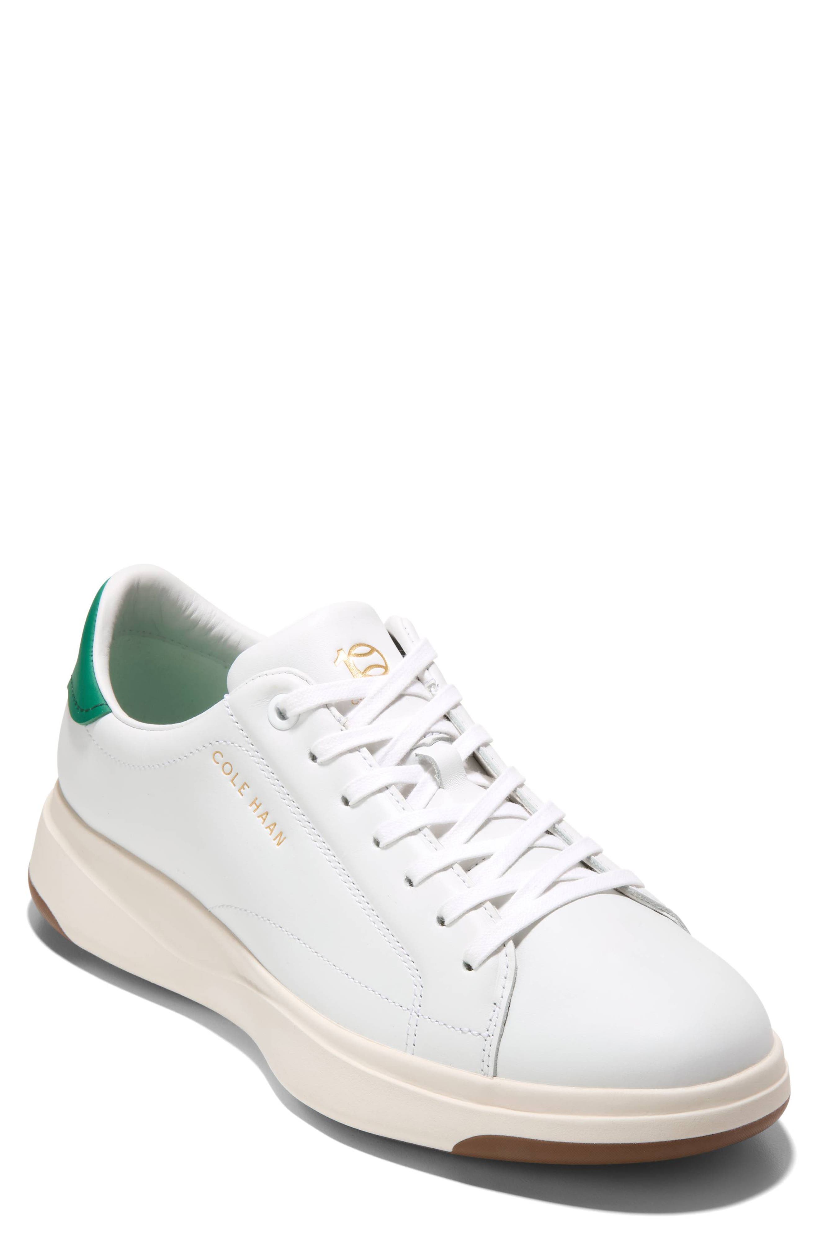 Cole Haan GrandPro Tennis 2.0 Sneaker, Main, color, Optic White / Green Jacket