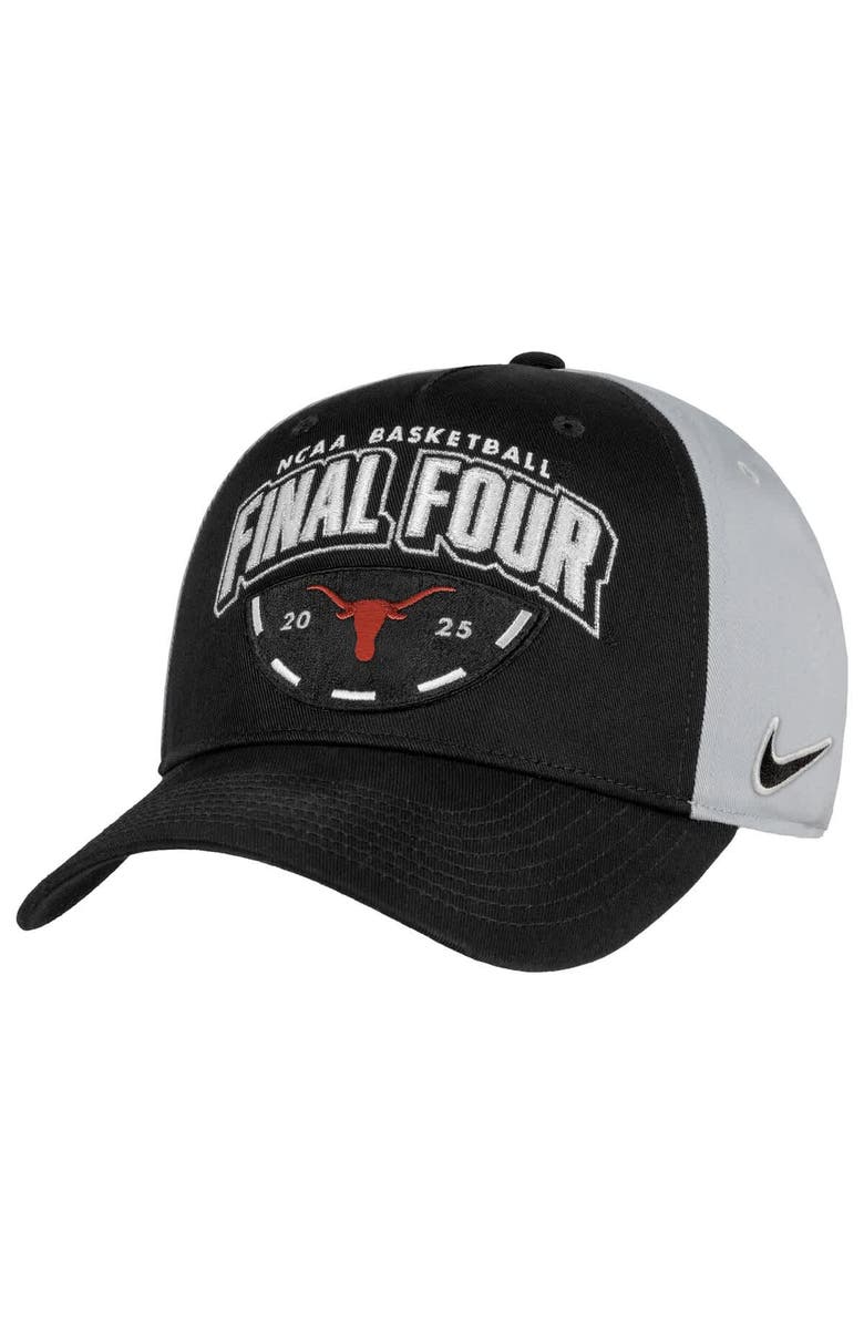 Nike Men's Nike Black Texas Longhorns 2025 NCAA Women's Basketball Tournament March Madness Final Four Regional Champions Locker Room Adjustable Hat, Alternate, color, 