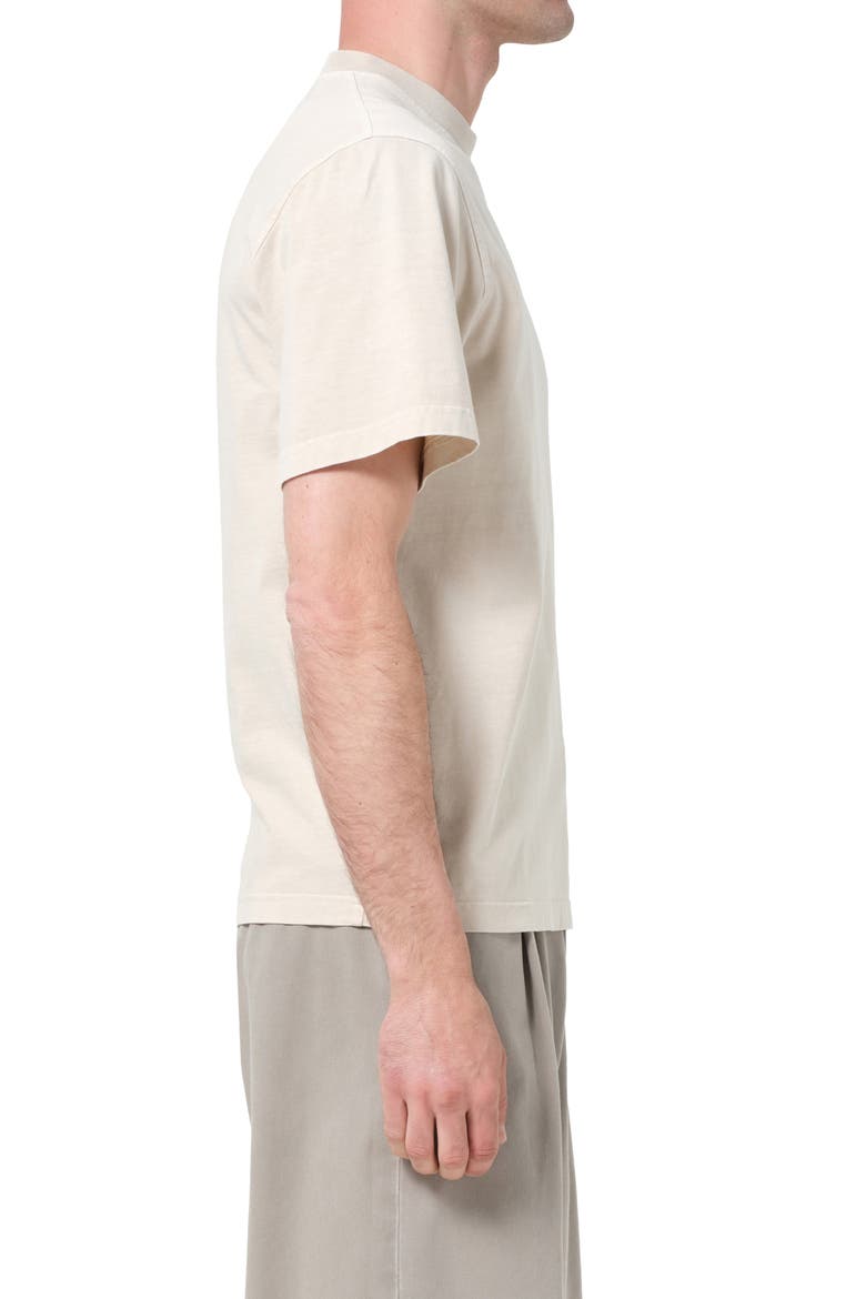 Asha Oversize Mock Neck T-Shirt, Alternate, color, BROWN RICE BEI