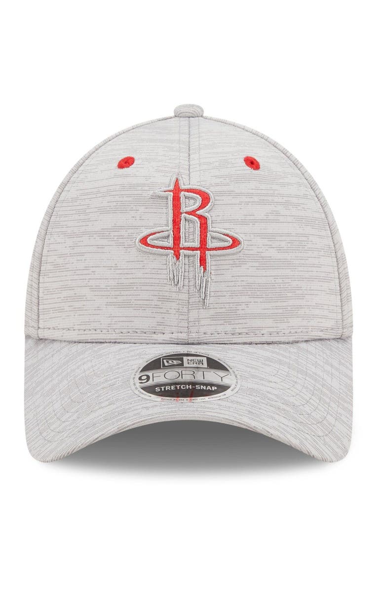 New Era Men's New Era Gray Houston Rockets Outline 9FORTY Snapback Hat, Alternate, color, 