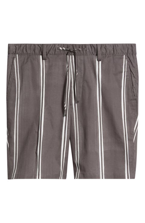 Kane Stripe Stretch Cotton Shorts