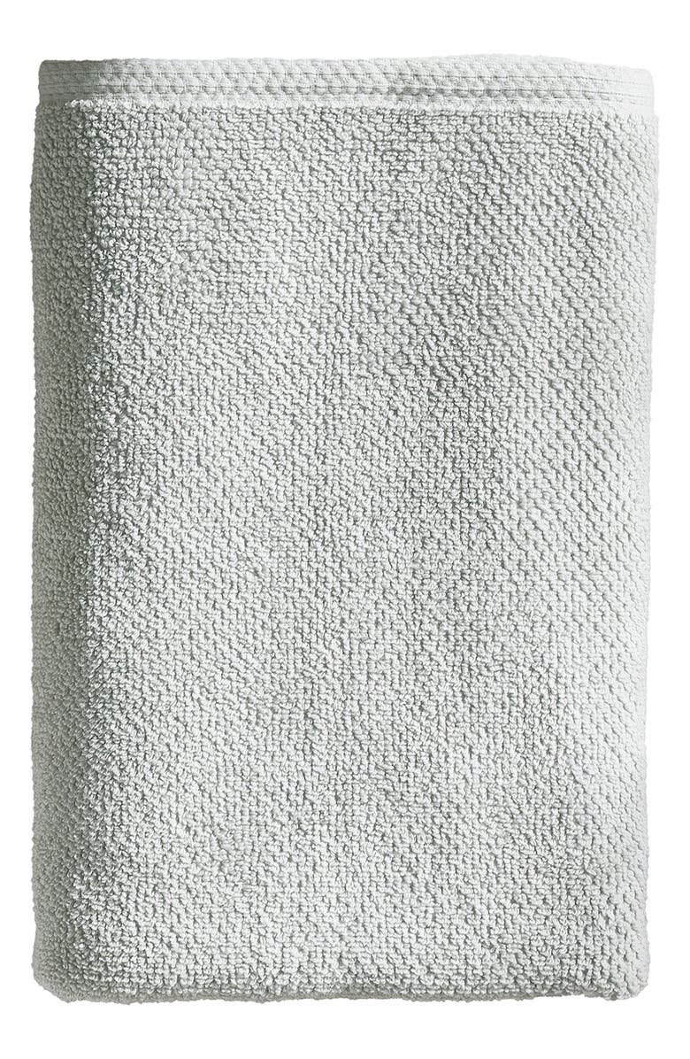 Woven & Weft Textured Single Bath Towel, Main, color, Light Grey