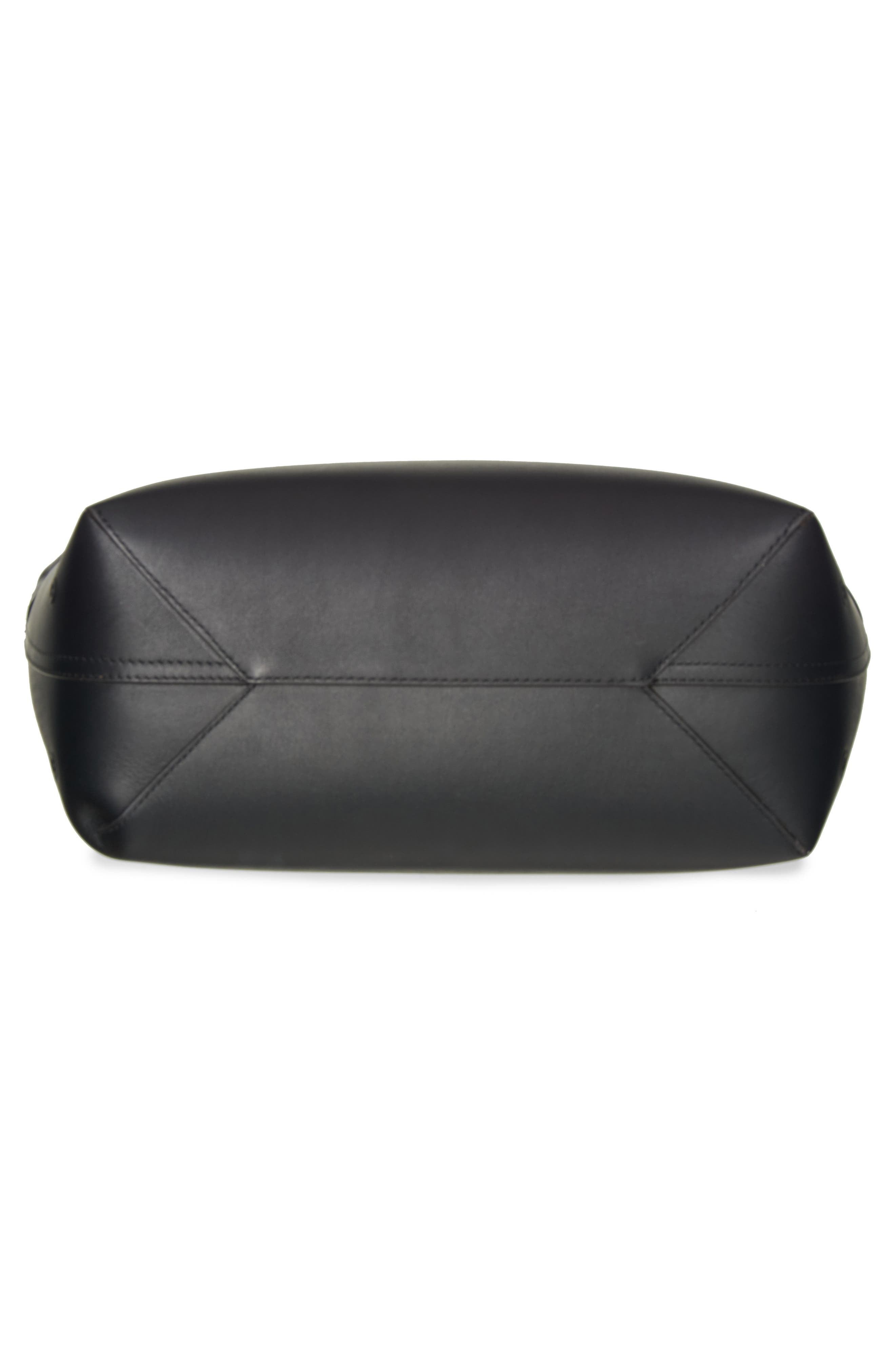 Moncler Very Small Tote Bag, Alternate, color, Black