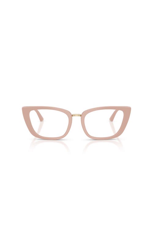 Jimmy Choo 52mm Cat Eye Optical Glasses In Brown