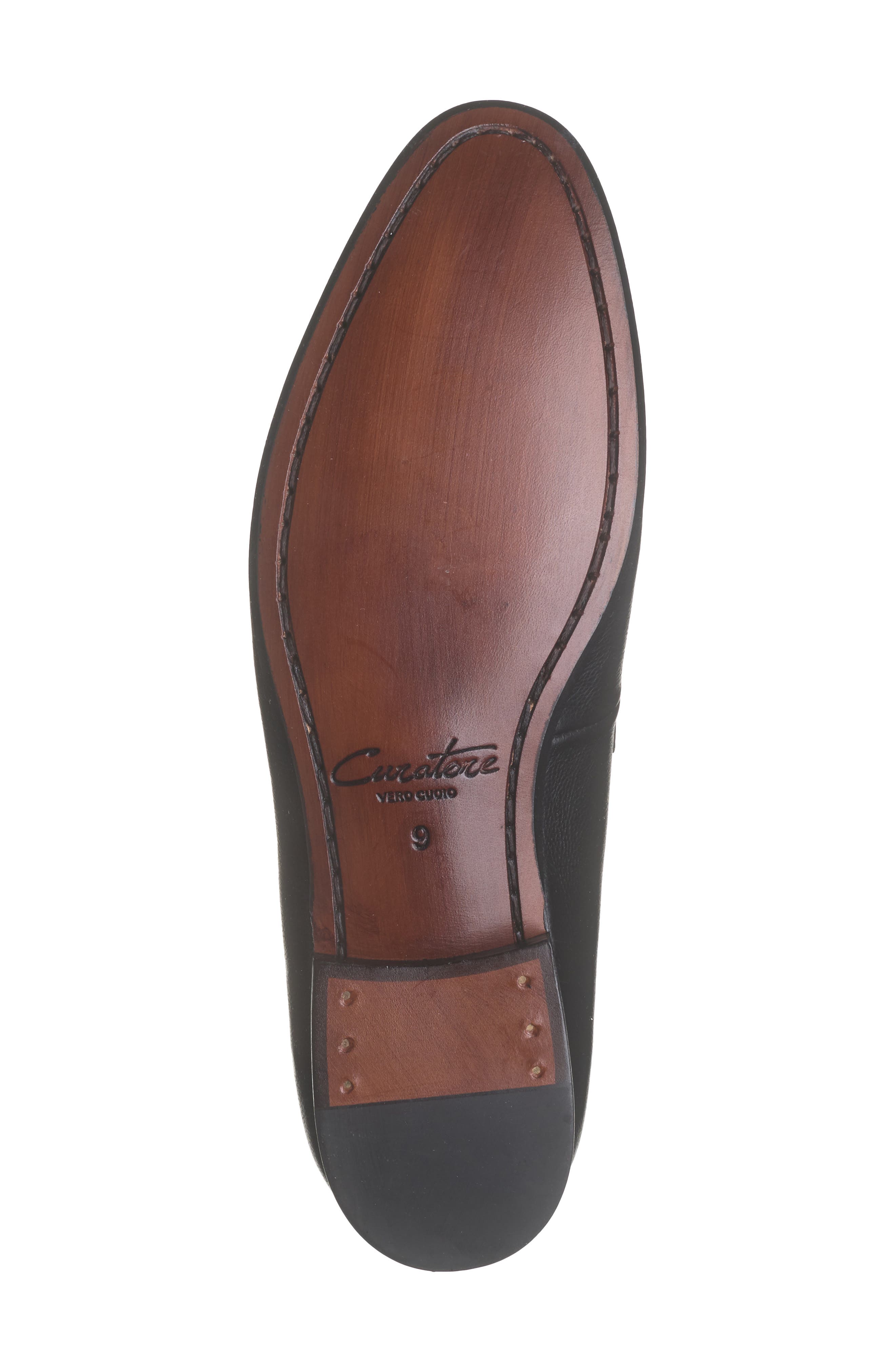 CURATORE Caricato Penny Loafer, Alternate, color, Black