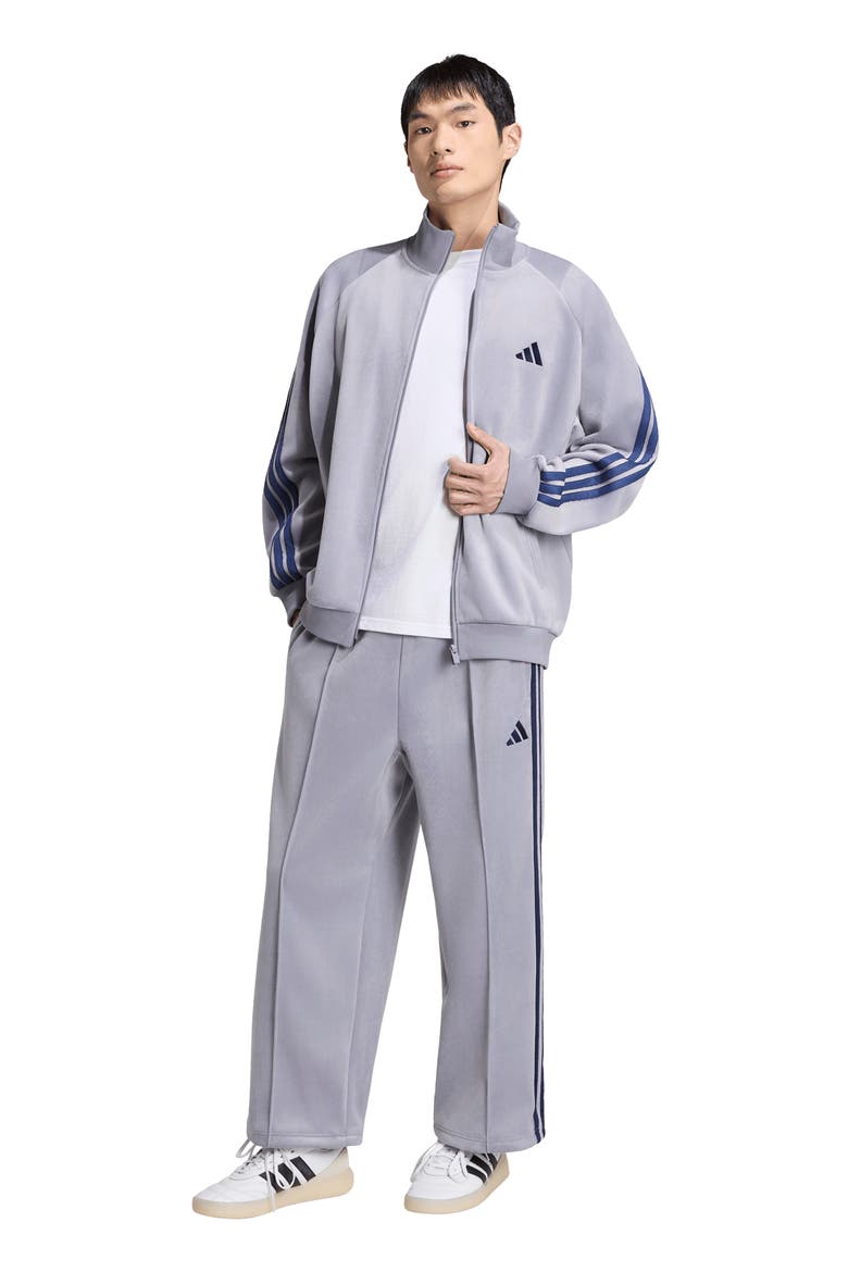Velvet Track Jacket, Alternate, color, SLATE