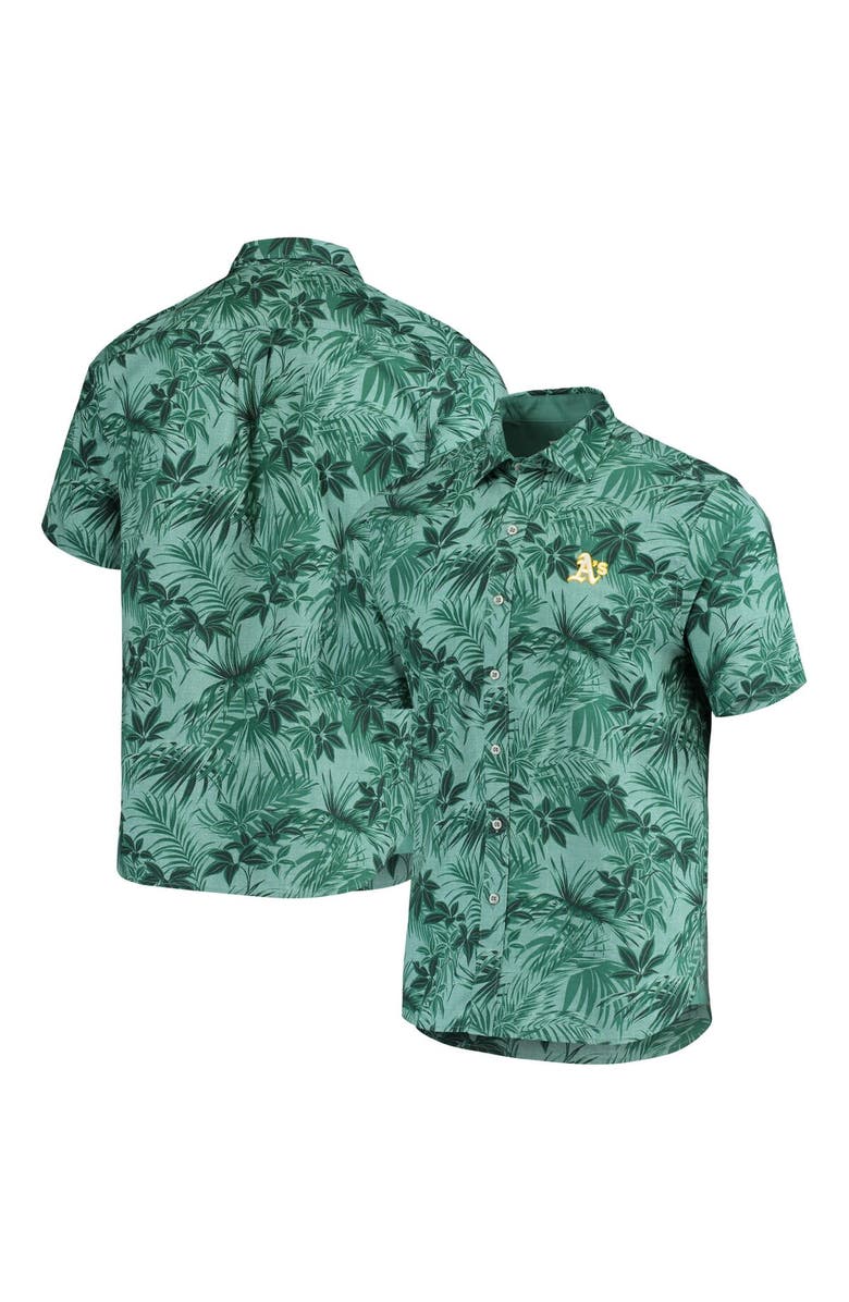 Tommy Bahama Men's Tommy Bahama Green Oakland Athletics Sport Reign Forest Fronds Button-Up Shirt, Main, color, 
