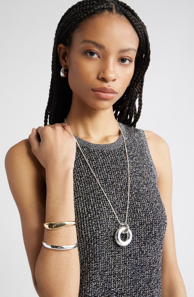 Nordstrom Circle Pendant Long Necklace, Alternate, color,