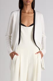TOM FORD Contrast Trim Open Front Cardigan