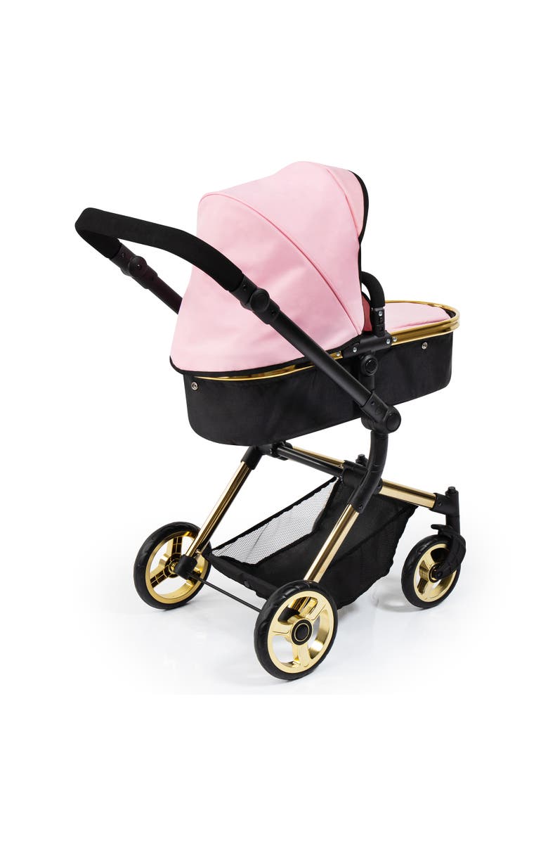 Bayer Design Bayer Pram Neo Vario - Pink, Black, Gold - Accessory for Dolls Up to 20", Shoulder Bag, Converts to Stroller, Kids Toy, Ages 3+ | baby d, Alternate, color, Multicolored