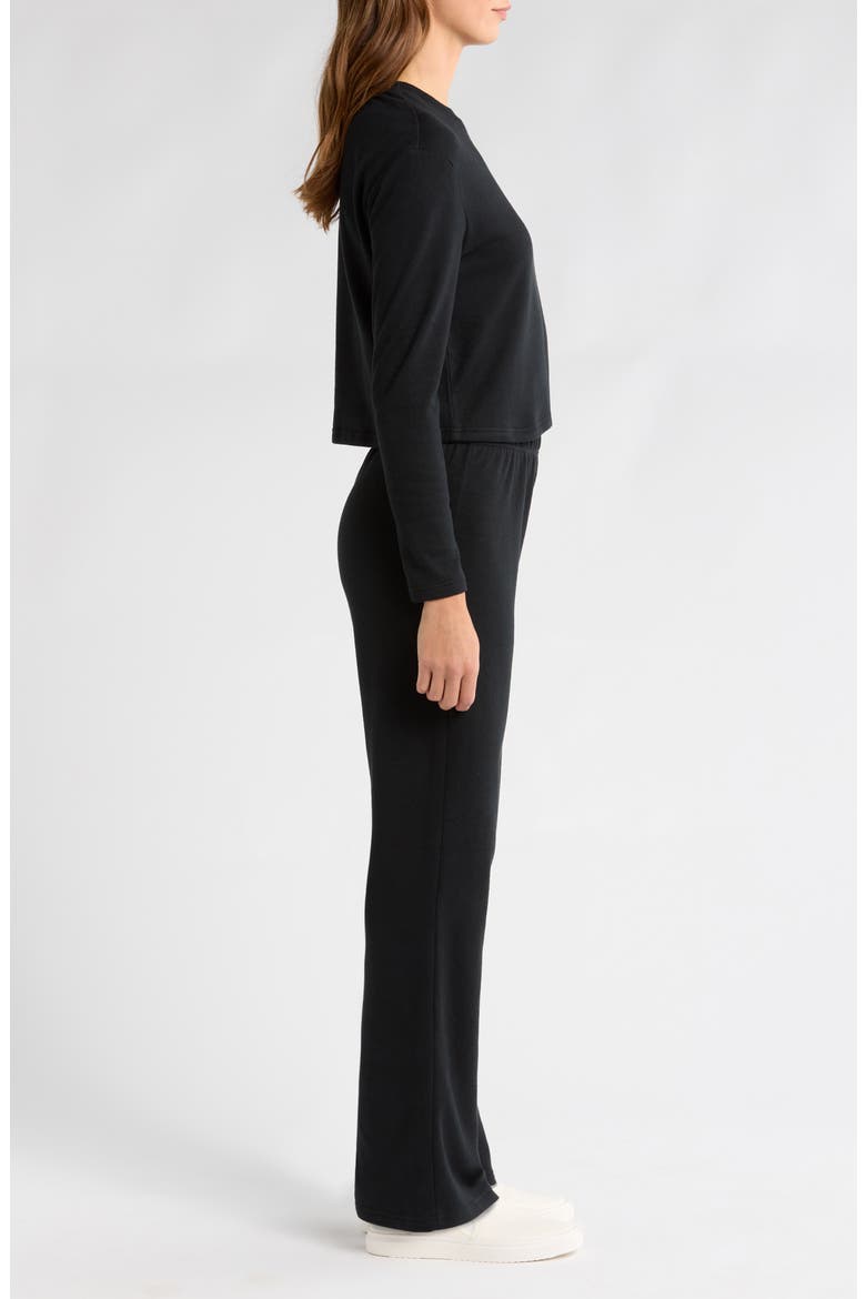 May Heathered Pajamas, Alternate, color, BLACK